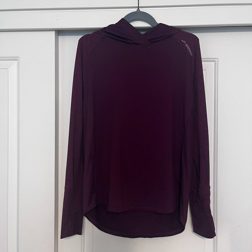 Brooks Hooded Long Sleeve Top - Women's Size M